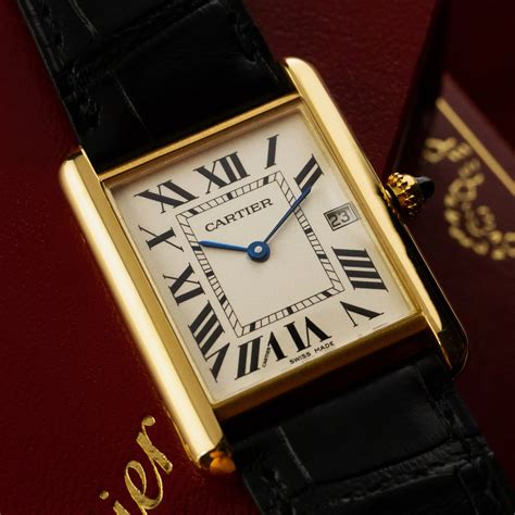 montres cartier tank occasion|cartier full tank watch.